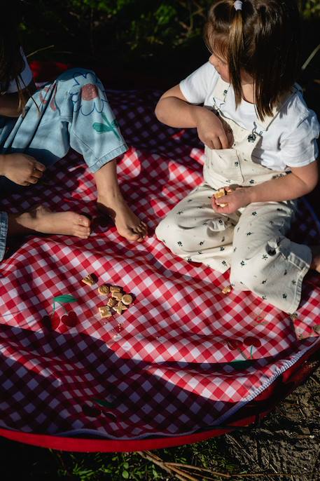Play&go - tapis de jeu & sac à jouets outdoor - pic nic Red & beige 2 - vertbaudet enfant 