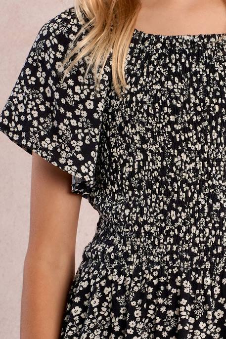 Robe à smocks fleuris Black anais 2 - vertbaudet enfant 