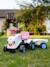Porteur tracteur avec remorque Blanc et rose+Rouge et bleu 1 - vertbaudet enfant 
