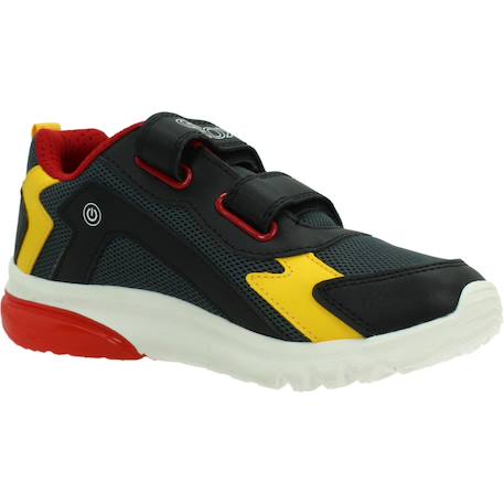Basket garçon modèle j ciberdron boy Bleu c0735+Noir c0070 11 - vertbaudet enfant 