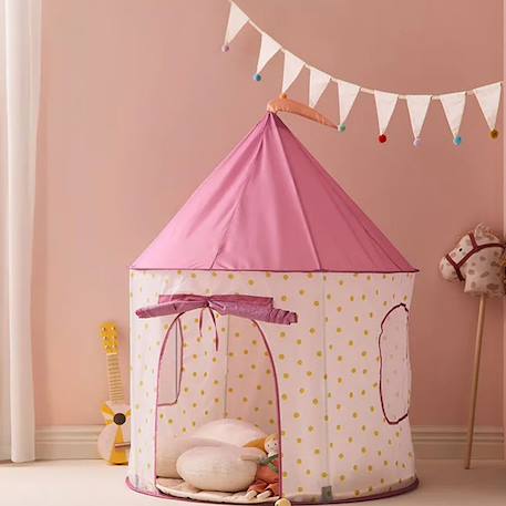 Tente de jeu Beige+Fushia 5 - vertbaudet enfant 