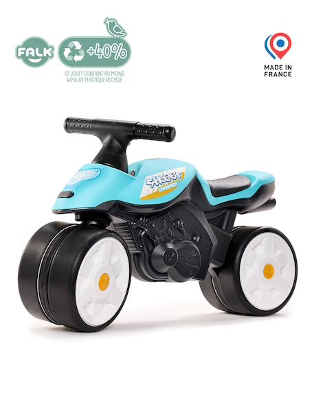 Draisienne baby moto à roues silencieuses Bleu Aqua+Rouge+Rouge corail+Vert bud racing 4 - vertbaudet enfant 
