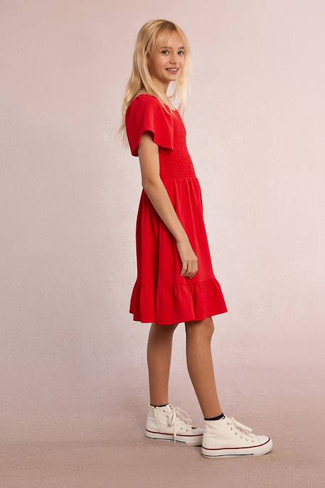 Robe smockée Navy blue+Rouge 6 - vertbaudet enfant 
