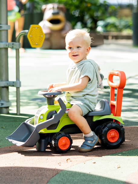 Porteur tracteur claas 1er âge avec pelle frontale et barre d'aide à la marche Vert claas 1 - vertbaudet enfant 