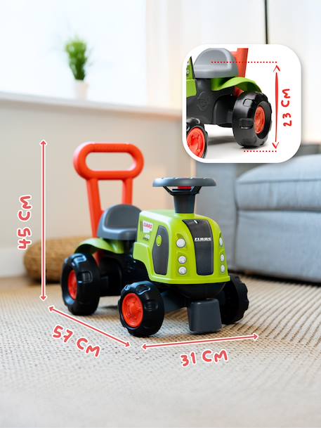 Porteur tracteur claas 1er âge avec barre d'aide à la marche Vert claas 5 - vertbaudet enfant 