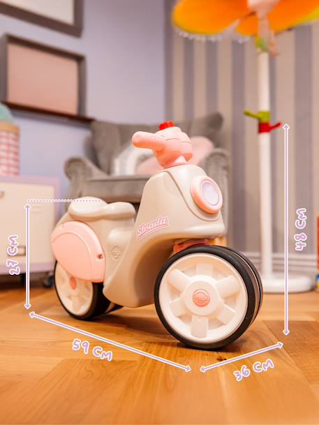 Draisienne strada - Scooter à roues silencieuses Bleu et jaune+Crème et rose 11 - vertbaudet enfant 