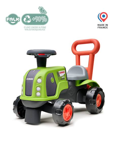 Porteur tracteur claas 1er âge avec barre d'aide à la marche Vert claas 4 - vertbaudet enfant 