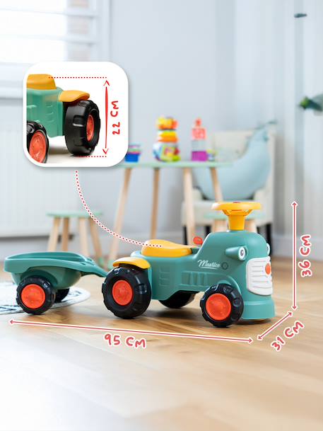 Porteur tracteur avec remorque Rouge+Vert Claas+Vert vintage 17 - vertbaudet enfant 
