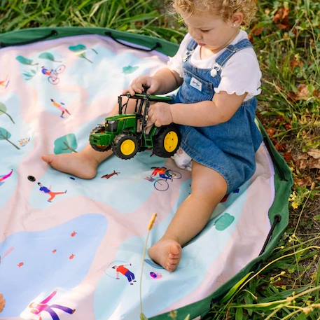 Play&go - tapis de jeu & sac à jouets outdoor - parc Green & beige 5 - vertbaudet enfant 