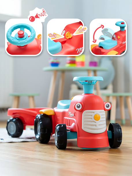 Porteur tracteur avec remorque Rouge+Vert Claas+Vert vintage 3 - vertbaudet enfant 