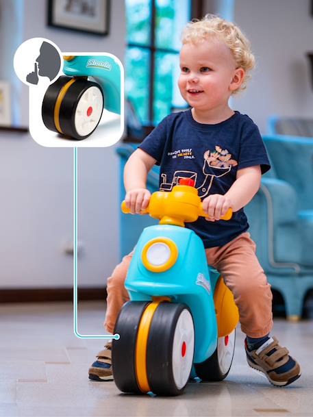 Draisienne strada - Scooter à roues silencieuses Bleu et jaune+Crème et rose 2 - vertbaudet enfant 