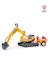 Pelleteuse super builder entièrement articulée avec remorque avec tamis et jeux de sable Jaune 4 - vertbaudet enfant 