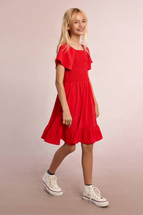 Robe smockée Navy blue+Rouge 7 - vertbaudet enfant 