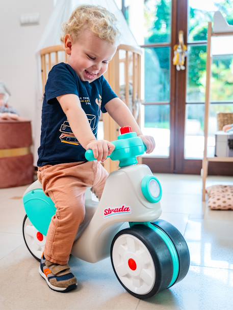 Draisienne strada - Scooter à roues silencieuses Bleu et jaune+Crème et rose+Crème et vert 13 - vertbaudet enfant 