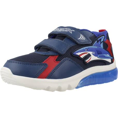 Basket garçon modèle j ciberdron boy Bleu c0735+Noir c0070 4 - vertbaudet enfant 