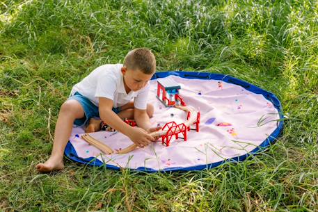 Play&go - tapis de jeu & sac à jouets outdoor - beach Blue & beige 6 - vertbaudet enfant 