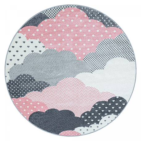 Tapis enfant tissé cloudy Bleu+Rose 6 - vertbaudet enfant 