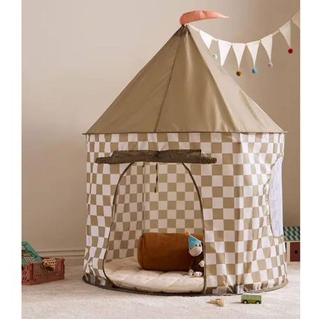 Tente de jeu Beige+Fushia 2 - vertbaudet enfant 