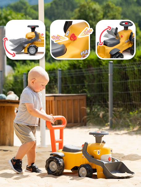 Porteur avec pelle frontale et canne de poussée Jaune+Vert 3 - vertbaudet enfant 
