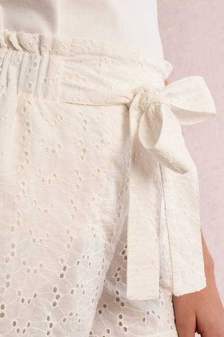 Short en broderie anglaise Blanc 2 - vertbaudet enfant 