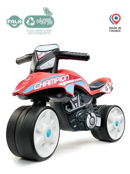 Draisienne moto street avec roues silencieuses Gris anthracite et orange+Rouge corail 10 - vertbaudet enfant 