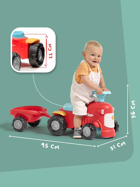 Porteur tracteur avec remorque Rouge+Vert Claas+Vert vintage 5 - vertbaudet enfant 
