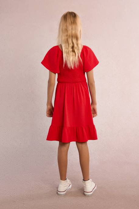 Robe smockée Navy blue+Rouge 8 - vertbaudet enfant 