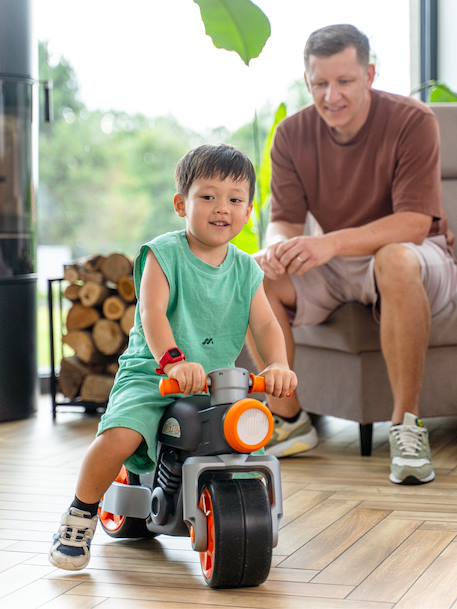 Draisienne moto premier avec roues silencieuses Bleu+Gris+Rouge 8 - vertbaudet enfant 