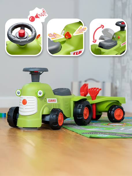 Porteur tracteur avec remorque Rouge+Vert Claas+Vert vintage 9 - vertbaudet enfant 