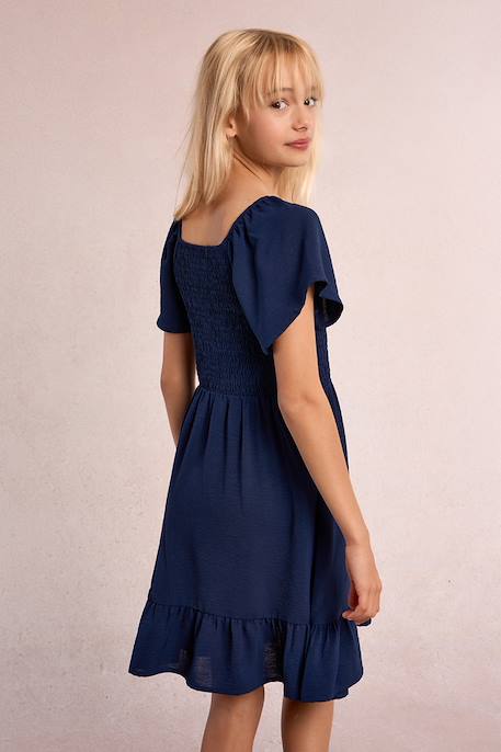 Robe smockée Navy blue+Rouge 5 - vertbaudet enfant 