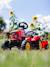 Tracteur à pédales supercharger avec capot ouvrant et remorque Rouge 2 - vertbaudet enfant 