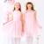 Robe demoiselle d'honneur   poudré avec noeud dos   hepburn Rose paillettes argentées 3 - vertbaudet enfant 