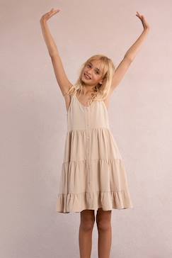Robe courte à volants  - vertbaudet enfant
