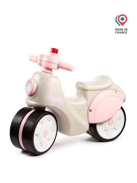 Draisienne strada - Scooter à roues silencieuses Bleu et jaune+Crème et rose 10 - vertbaudet enfant 
