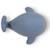 Jouet de dentition en caoutchouc naturel christian la baleine Bleu, blanc 3 - vertbaudet enfant 