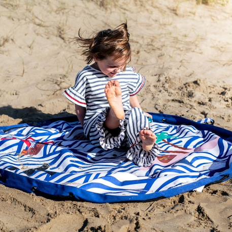 Tapis de jeu & sac à jouets outdoor - pirate Blue & beige 3 - vertbaudet enfant 