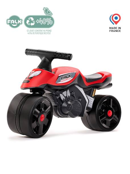 Draisienne baby moto à roues silencieuses Bleu Aqua+Rouge+Rouge corail+Vert bud racing 10 - vertbaudet enfant 