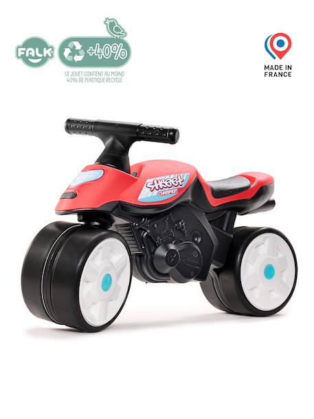 Draisienne baby moto à roues silencieuses Bleu Aqua+Rouge+Rouge corail+Vert bud racing 16 - vertbaudet enfant 