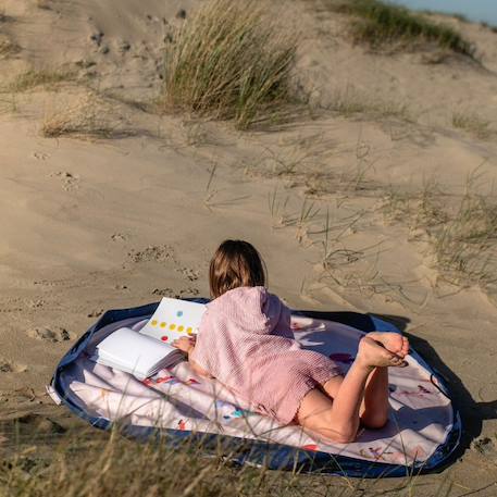 Play&go - tapis de jeu & sac à jouets outdoor - beach Blue & beige 2 - vertbaudet enfant 