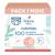 Pack 1 mois couches-culottes taille 6 (16+ kg) - 108 couches Multicolore 1 - vertbaudet enfant 