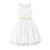 Robe demoiselle d'honneur  avec noeud hepburn Blanc doré+Blanc paillettes dorées 7 - vertbaudet enfant 