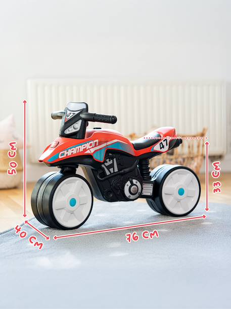 Draisienne moto street avec roues silencieuses Gris anthracite et orange+Rouge corail 11 - vertbaudet enfant 