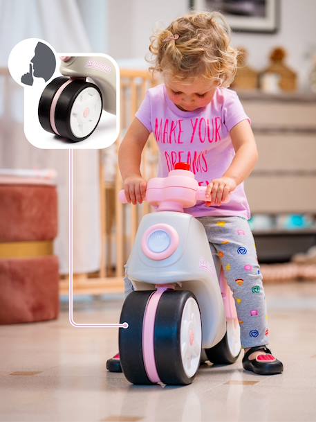 Draisienne strada - Scooter à roues silencieuses Bleu et jaune+Crème et rose 8 - vertbaudet enfant 