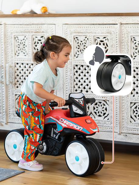 Draisienne moto street avec roues silencieuses Gris anthracite et orange+Rouge corail 8 - vertbaudet enfant 