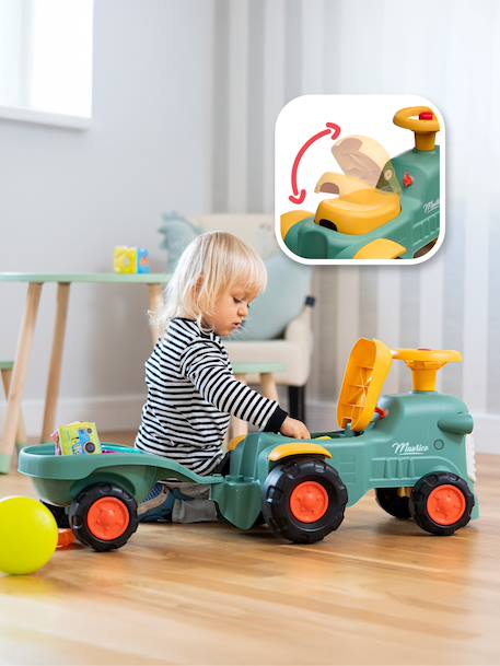 Porteur tracteur avec remorque Rouge+Vert Claas+Vert vintage 14 - vertbaudet enfant 