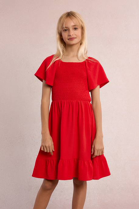 Robe smockée Navy blue+Rouge 9 - vertbaudet enfant 