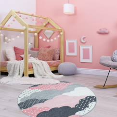 Linge de maison et décoration-Décoration-Tapis-Tapis enfant tissé cloudy