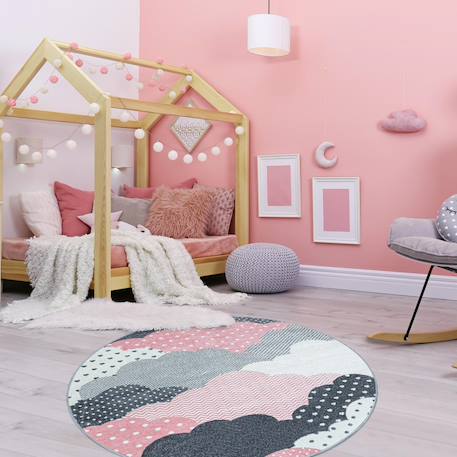 Tapis enfant tissé cloudy Bleu+Rose 5 - vertbaudet enfant 