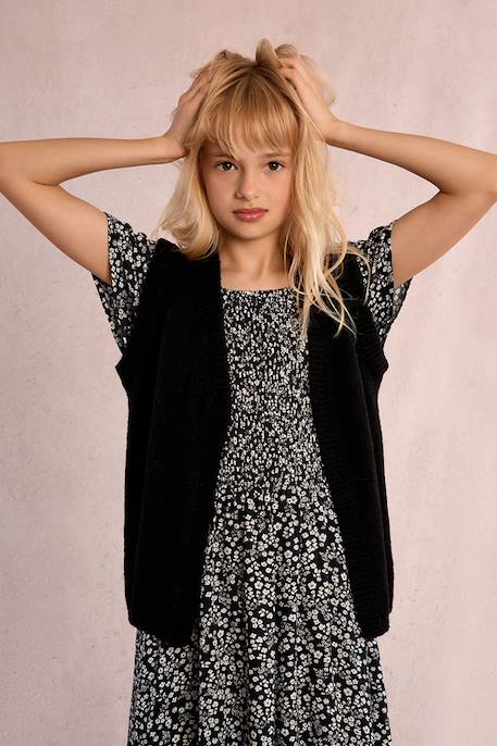 Robe à smocks fleuris Black anais 5 - vertbaudet enfant 
