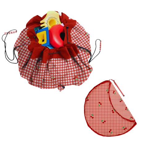 Play&go - tapis de jeu & sac à jouets outdoor - pic nic Red & beige 1 - vertbaudet enfant 